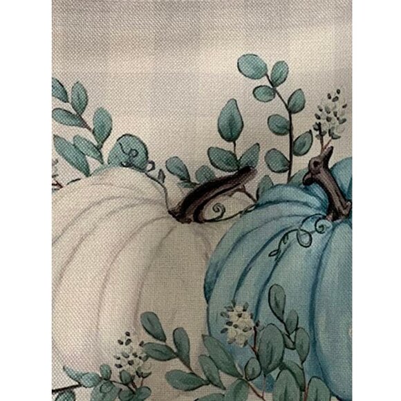 Pumpkin Placemats 8pc Fall Table Decor Thanksgiving Halloween Plaid Decorations - Picture 5 of 8